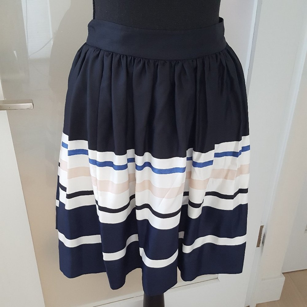 Kate Spade Vintage striped silk skirt